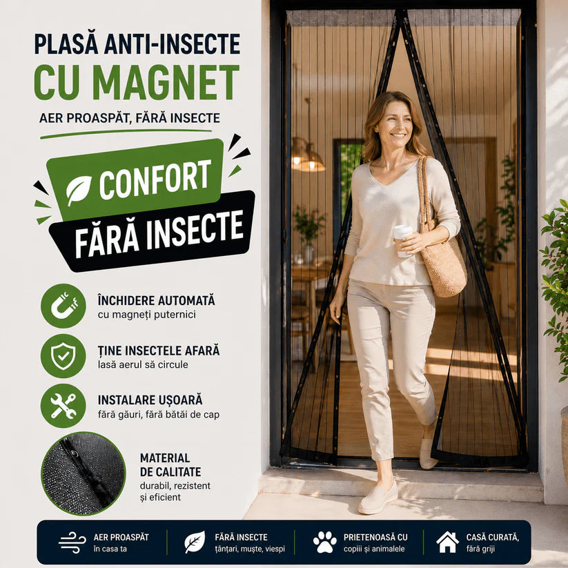 Plasa Magnetica Anti-Insecte