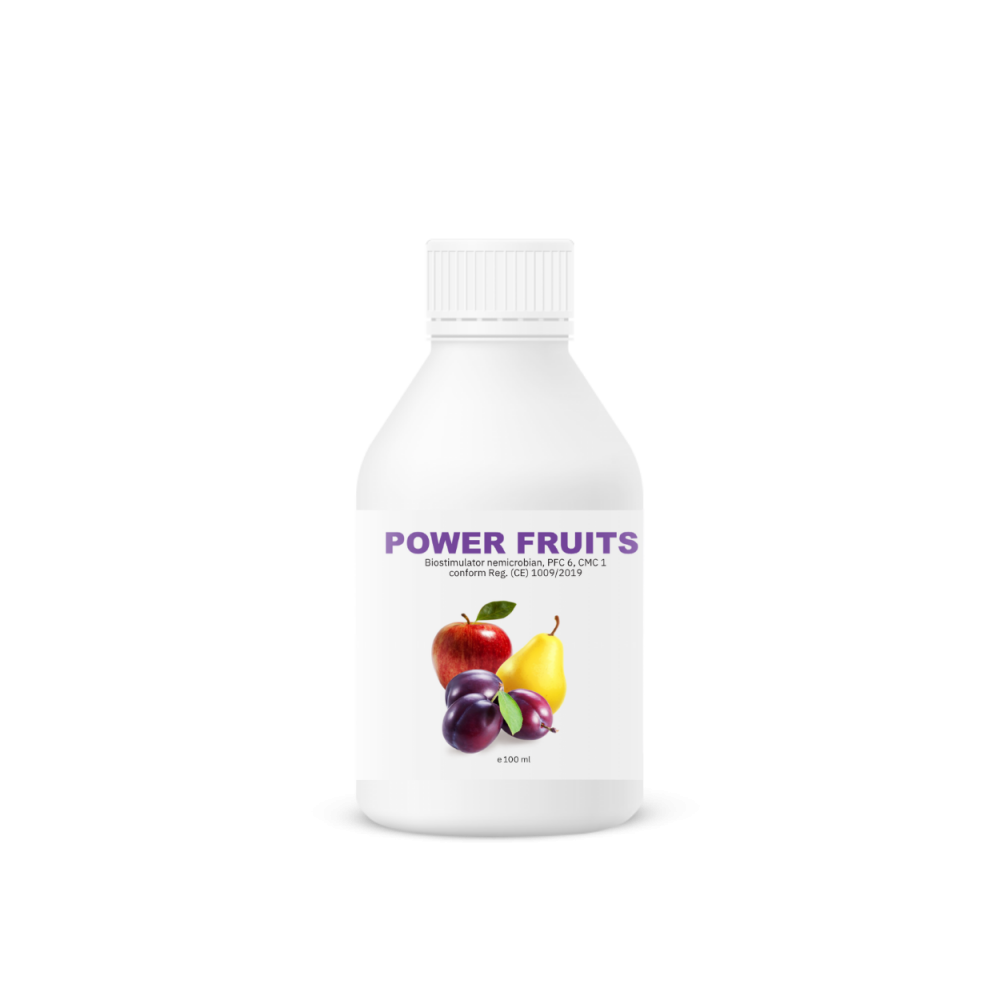 Biostimulator organic lichid pentru livezi, Power Fruits, 100 ml, SemPlus