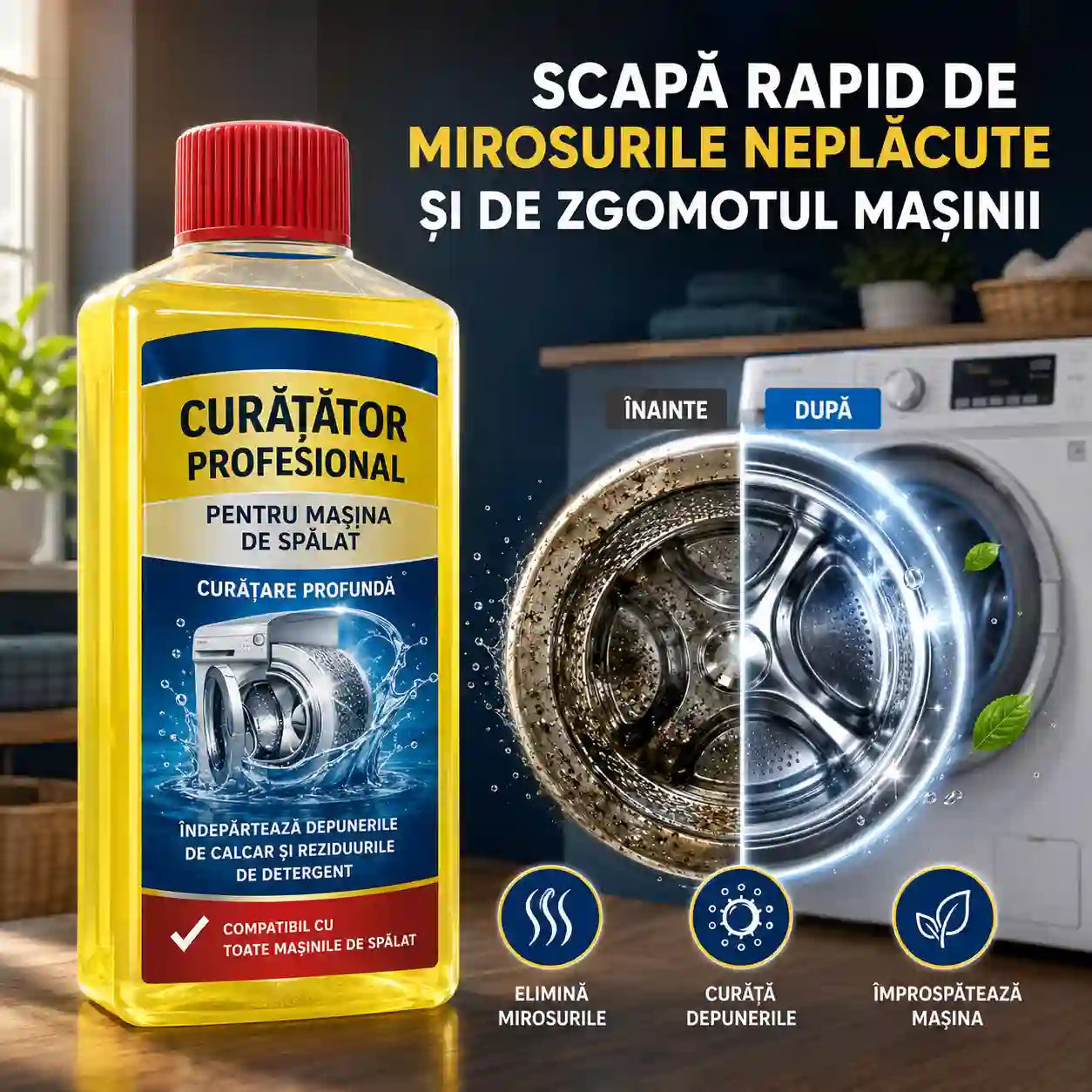 Soluție Pentru Curățarea Mașinii De Spălat- CleanWash™
