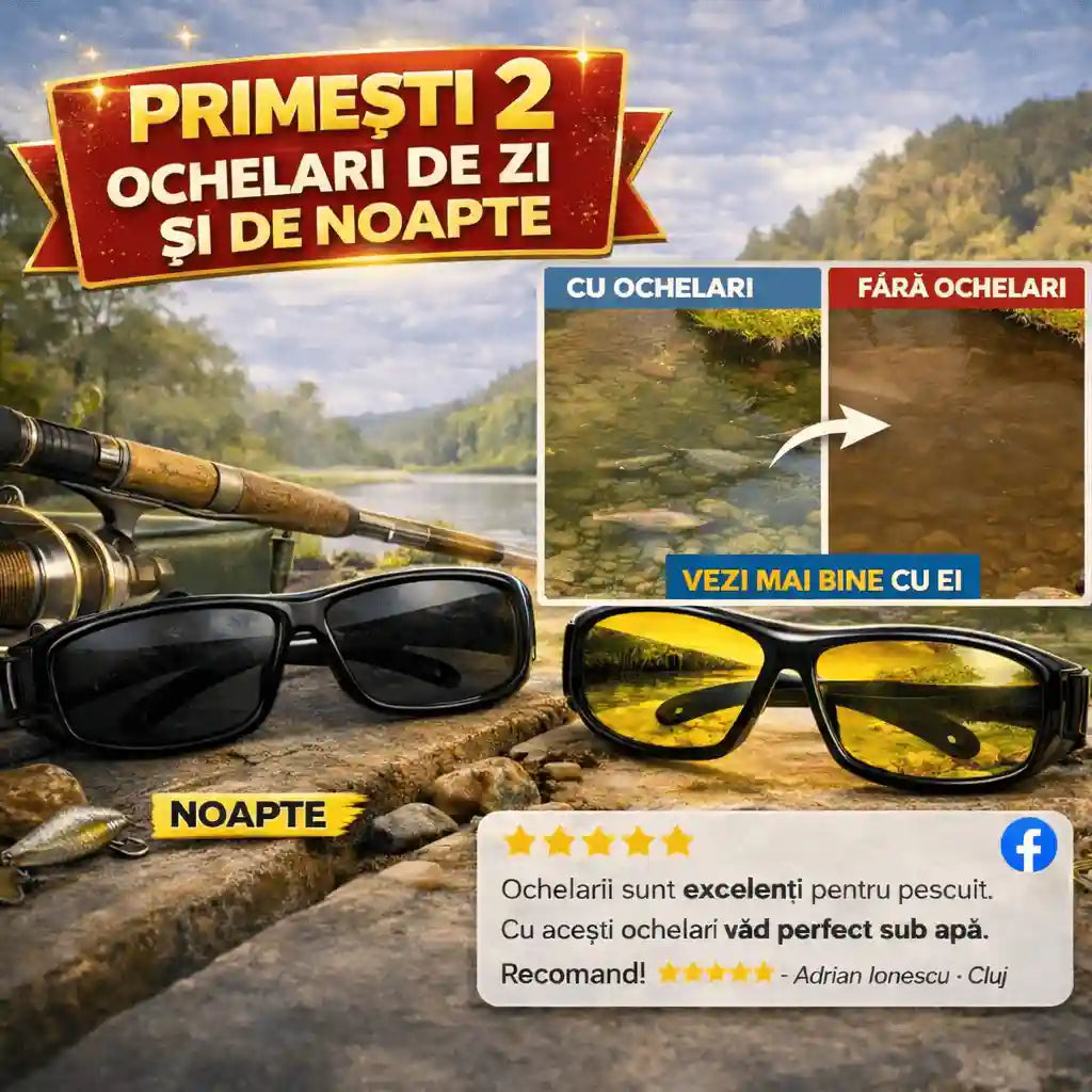 Ochelari Polarizati de Pescuit - FishGlass™️