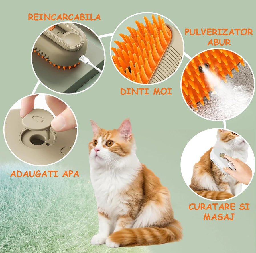 Perie Electricǎ cu Abur pentru Animale - Main Store