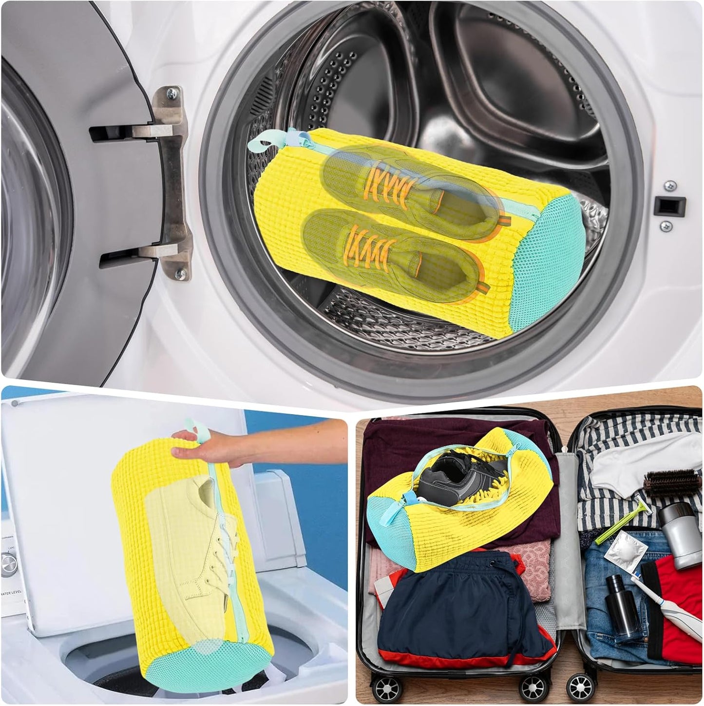 1+1 CADOU Saci Premium pentru Spălarea Încălțămintei Protecție Anti-Zgârieturi, Reutilizabil