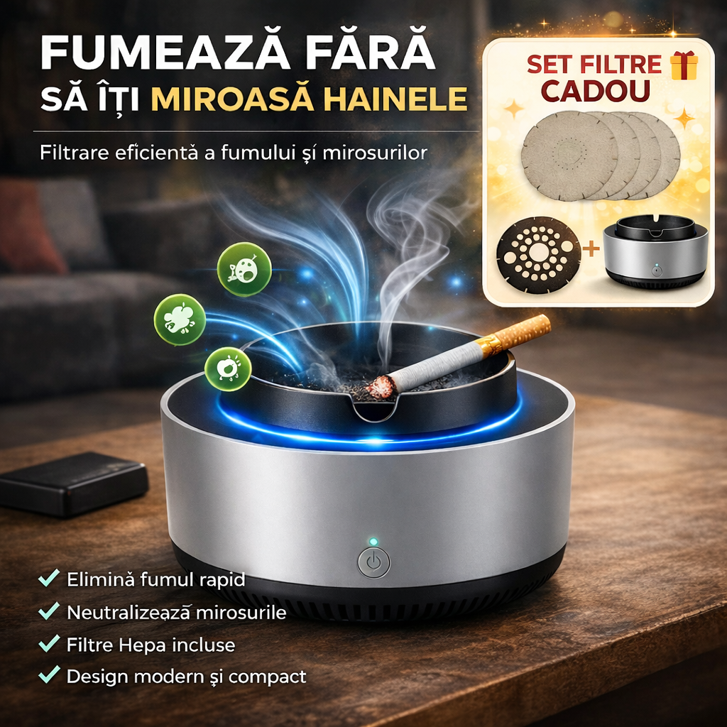 Scrumieră Electrică Purificatoare SmokeClean™