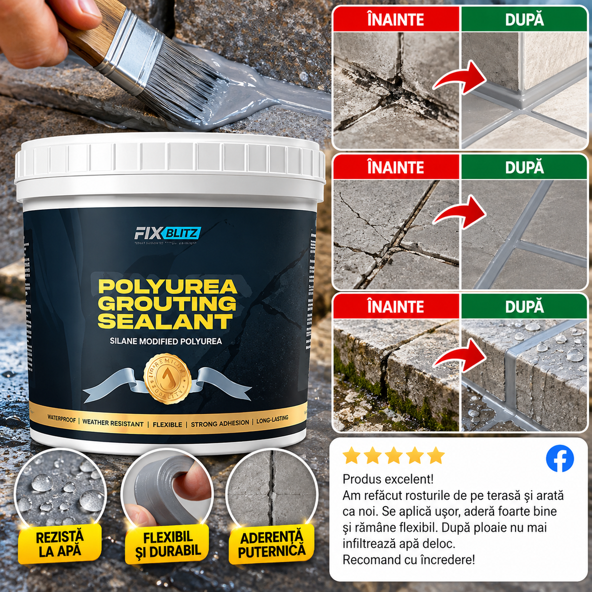 SET de Etanșare Flexibil pentru Crăpături 1+1 Gratis - FlexSeal™