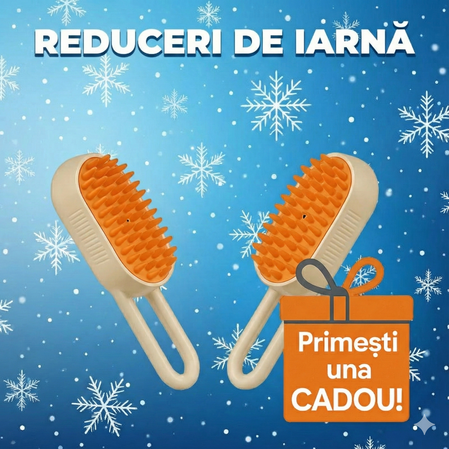 Perie Electrică cu Abur SteamBrush™  1+1 Cadou