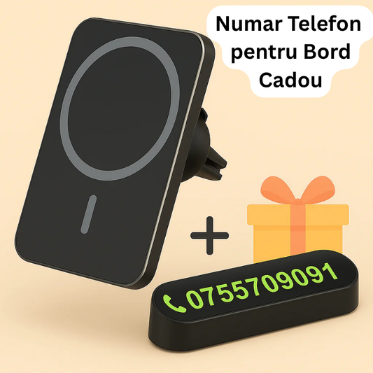 Suport Telefon cu Încărcare Magnetică
