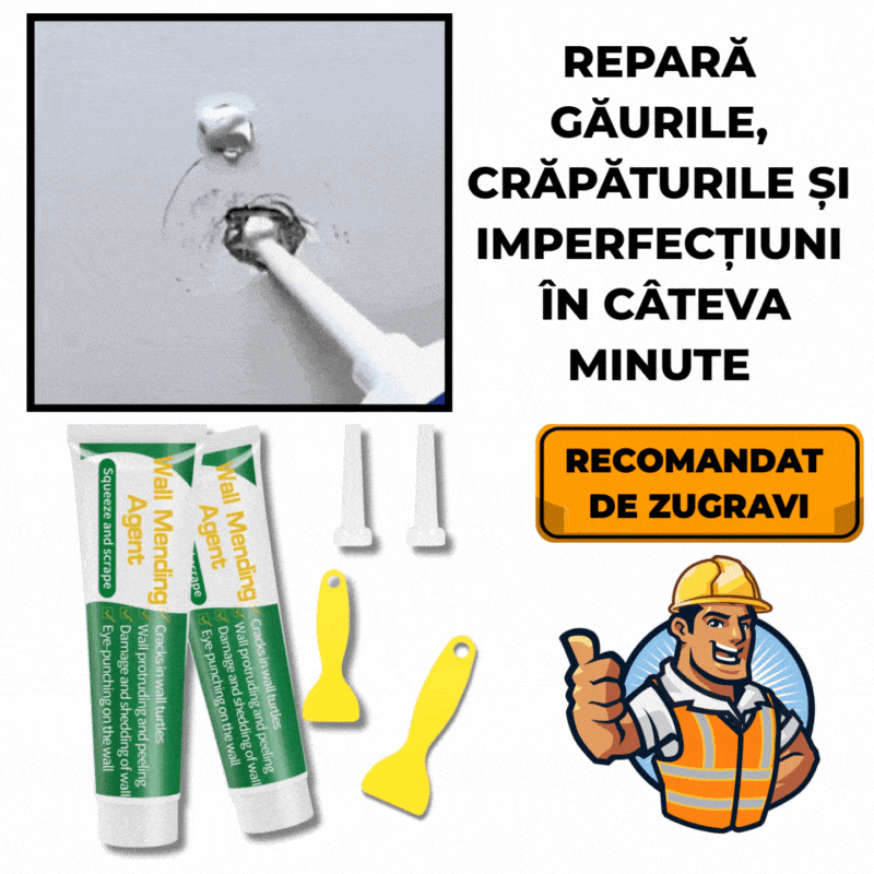 Kit Reparații Pereți WallFix™ 1+1 Cadou