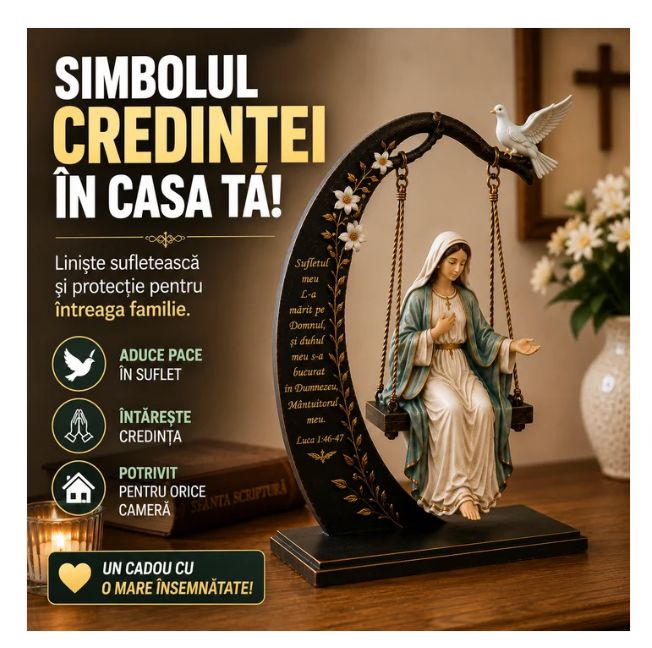 Statuetă Religioasă Maica Domnului CredințăVie™