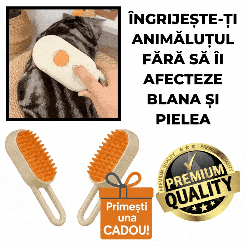 Perie Electrică cu Abur SteamBrush™  1+1 Cadou