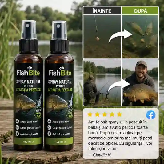 Spray Natural pentru Atractia Pestilor - FishBite™