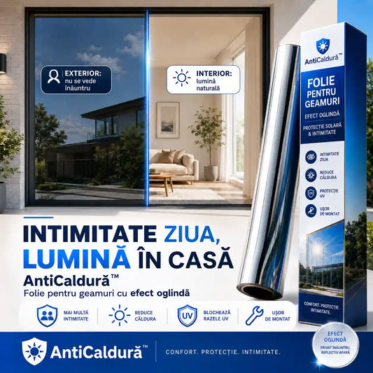 Folie Oglindă Pentru Geamuri – AntiCaldurǎ™