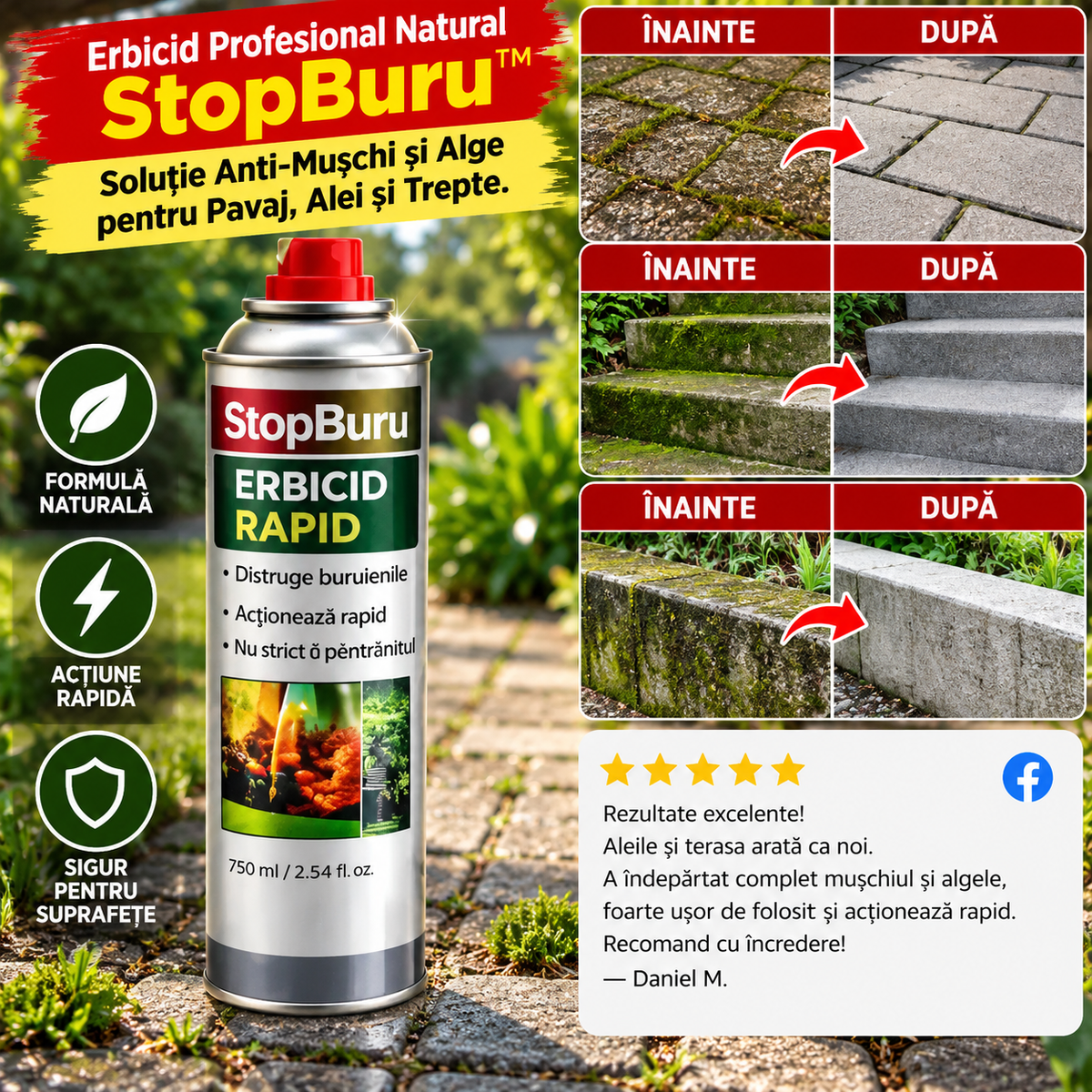 Soluție Anti-Mușchi și Alge MossClean™