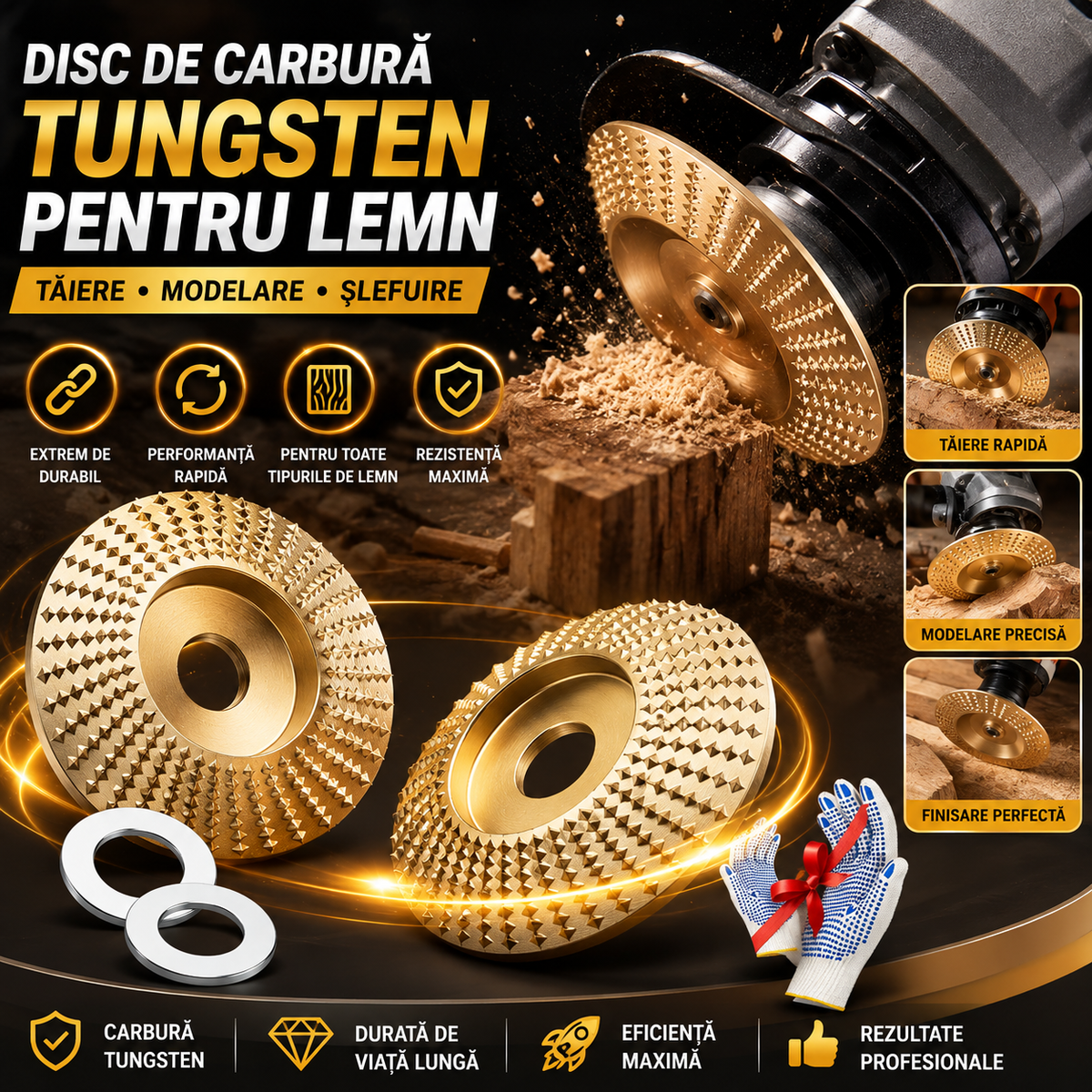 Disc Profesional Pentru Lemn - 2+1 GRATIS CarvePro™
