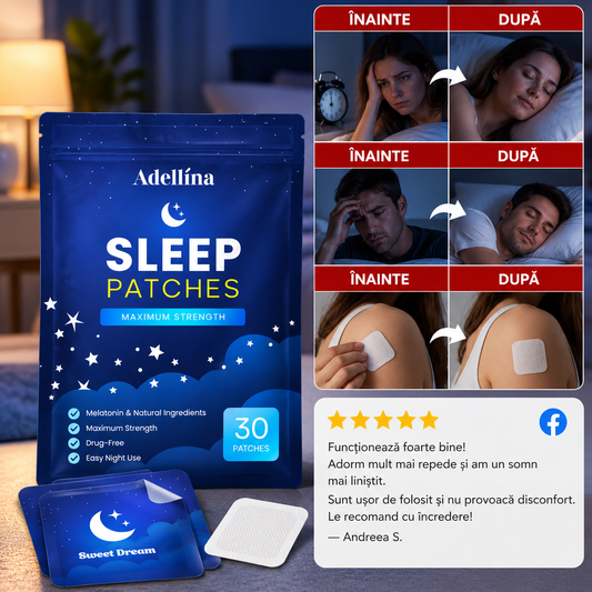 Plasturi Pentru Somn (60 buc) SleepEase™ - 1+1 GRATIS