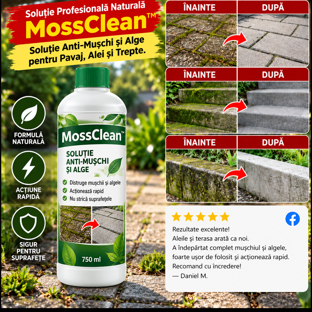 Soluție Anti-Mușchi și Alge MossClean™