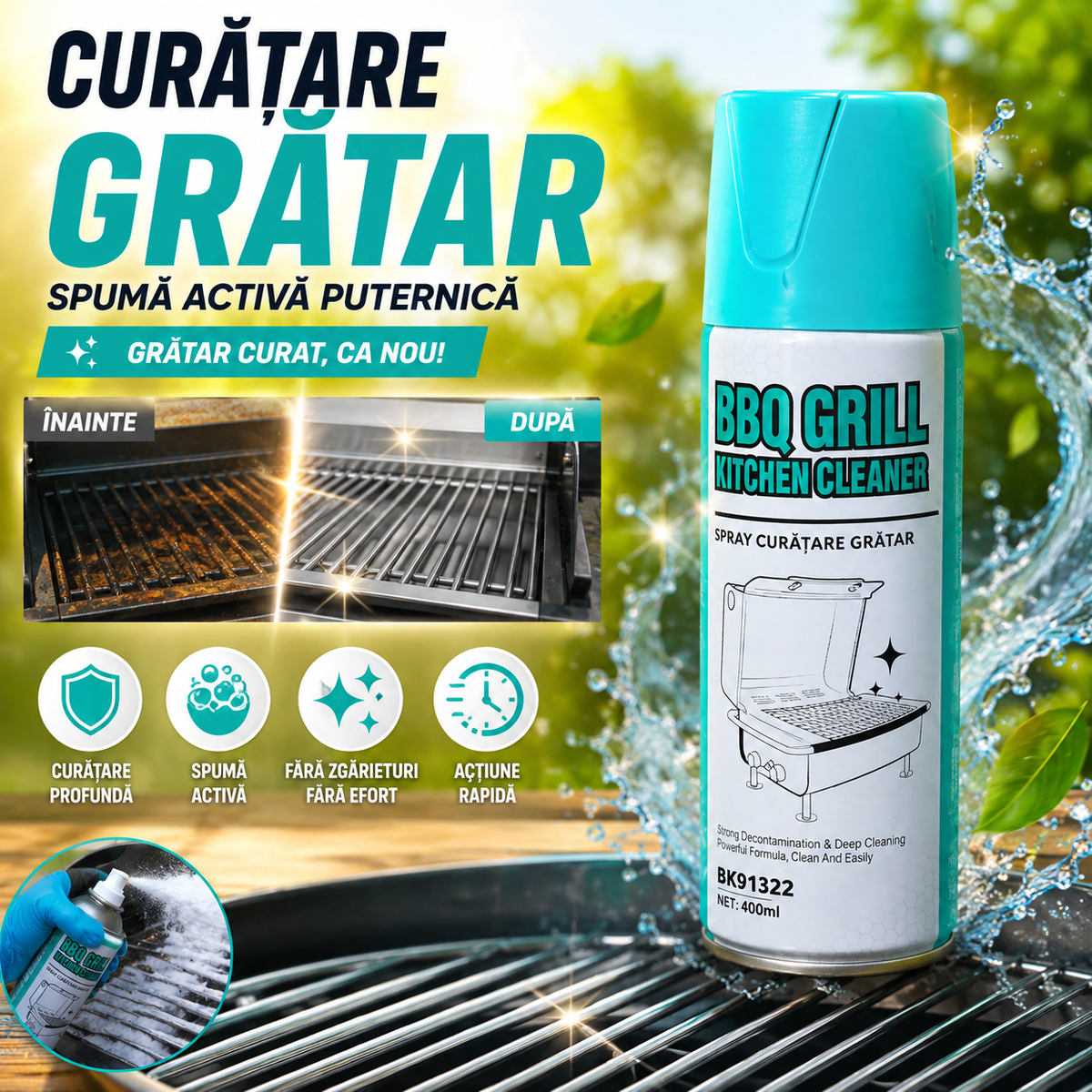 Spray Pentru Curățarea Grătarului - GrillClean™