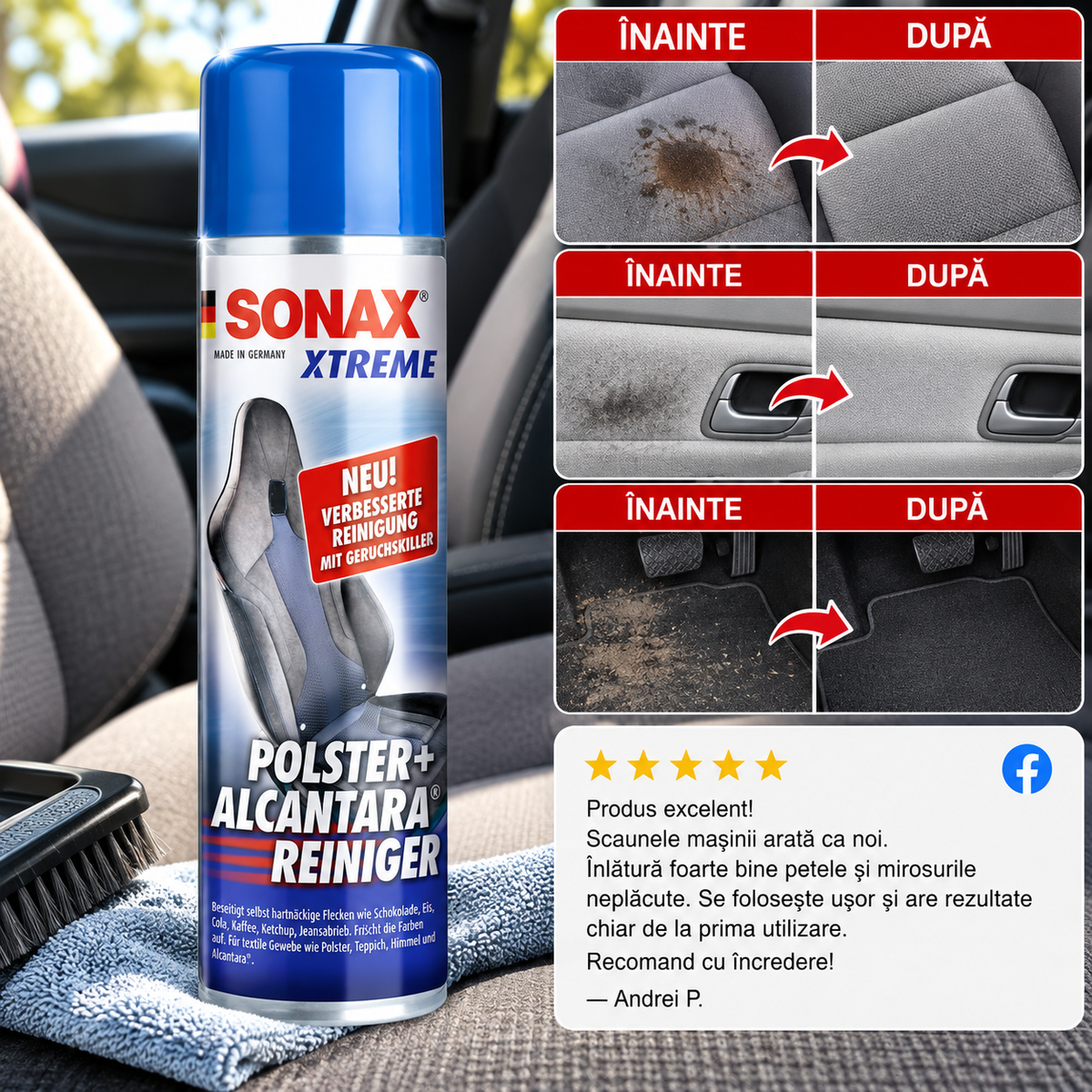 Soluție Pentru Curățat Tapițeria Auto CleanDrive™