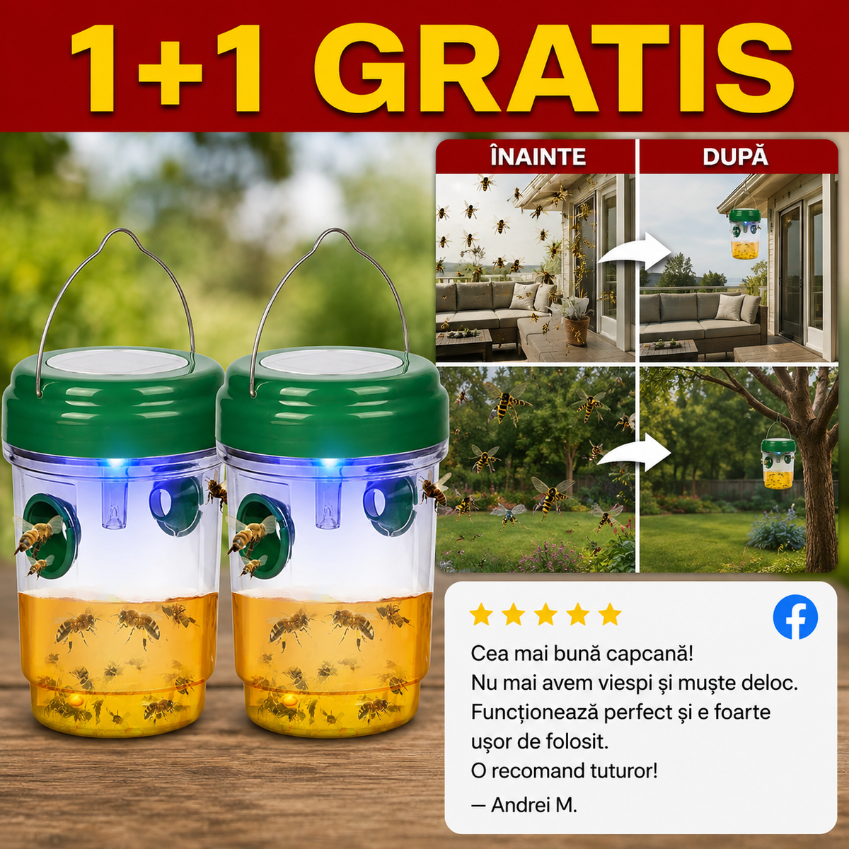 Capcană Anti-Insecte  1+1 GRATIS - FlyTrap™